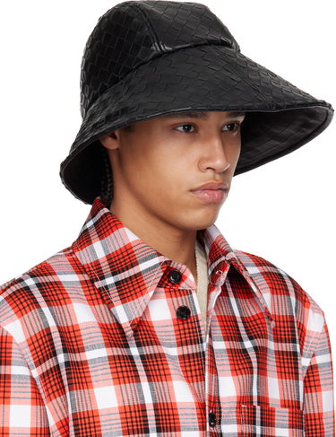 Klobúk Bottega Veneta Bottega Veneta Intrecciato Leather Bucket Hat Čierna | 821608V2JG01000, 1