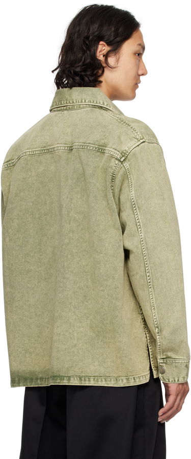 Košeľa AMI AMI Paris Cotton Ami de Coeur Denim Overshirt Zelené | HJK273.DE0064, 2