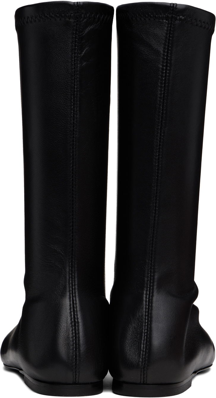Oblečenie TOTEME TOTEME 'The Sock' Stretch Leather Boots Čierna | 244-WAS0160-LE0089, 1