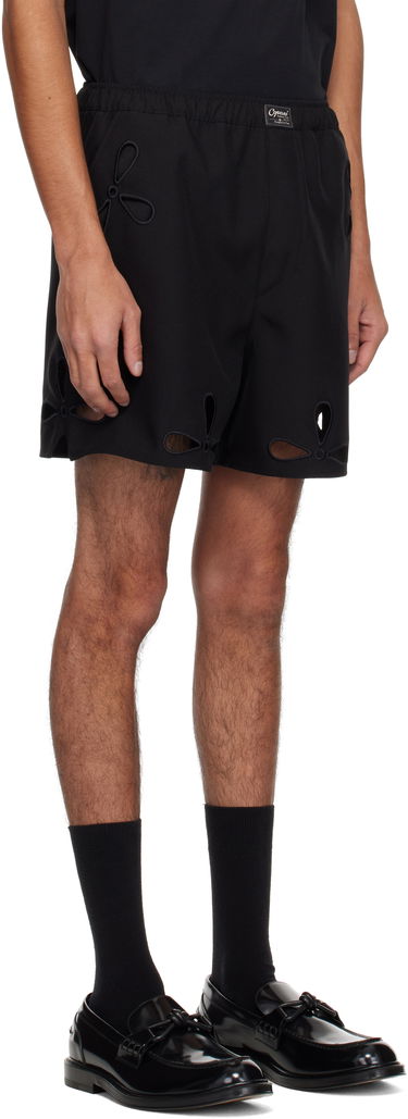 Boxerky Coperni Coperni Petal Embroidered Cut-Out Shorts Čierna | COPP116F3004MEN, 1