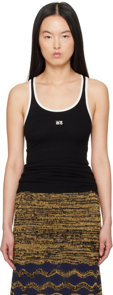 Tielko Wales Bonner Wales Bonner Ribbed Knit Tank Top Čierna | WS25JE38-JE02-999, 0