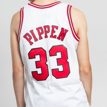 Dres Mitchell & Ness NBA Swingman Jersey Chicago Bulls Scottie Pippen #33 Biela | SMJYAC18054, 3