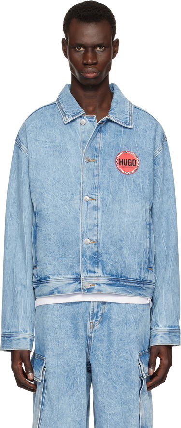 Bunda BOSS HUGO Faded Denim Jacket Modrá | 50539200, 0
