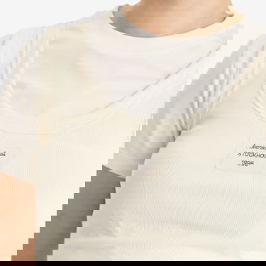 Tielko Acne Studios Ecleo Double Layer T-Shirt, Size Large Béžová | AL0436-AEG, 5