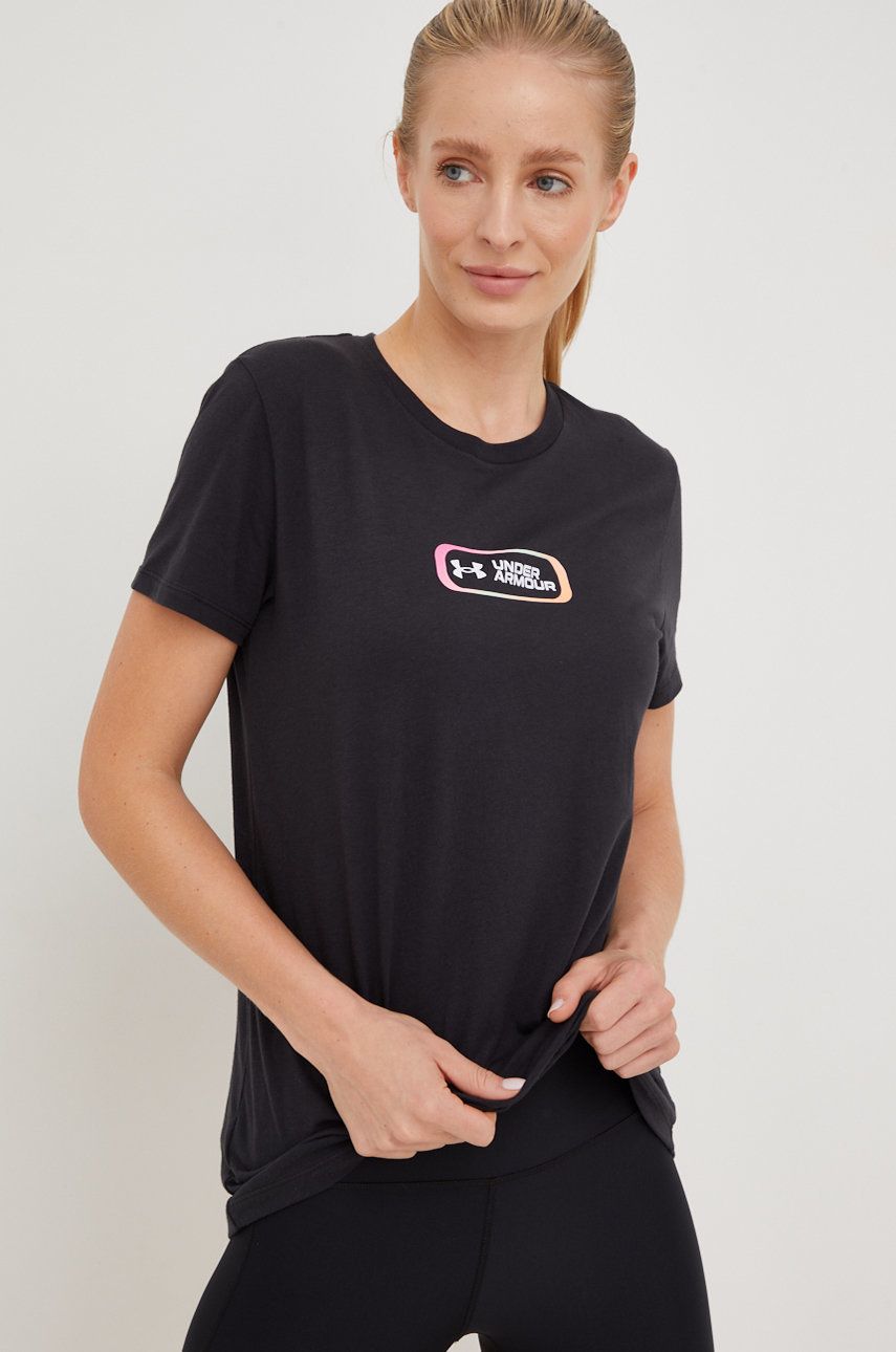 Tričko Under Armour Black Gradient Logo T-Shirt Čierna | 1374163, 0