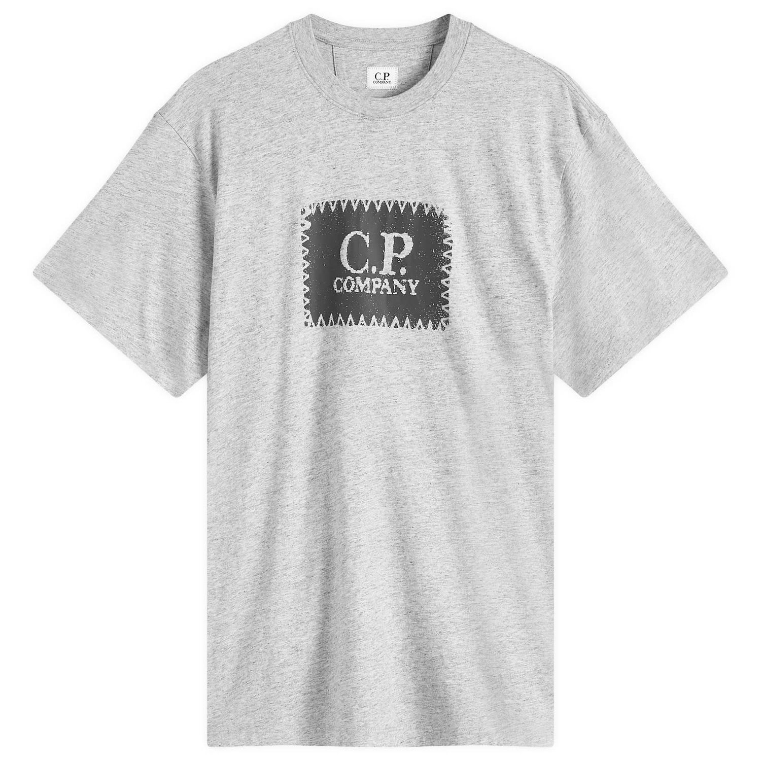 Tričko C.P. Company C.P. Company 30/1 Logo Label T-Shirt, Size Large Šedá | 18CMTS029A-005100W-M94, 0