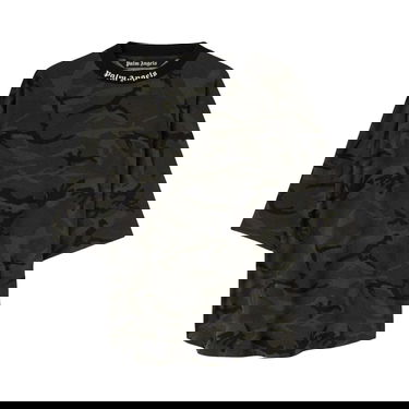 Tričko Palm Angels Camo Classic Logo Over Tee Zelené | PMAA002F22JER0025610, 1