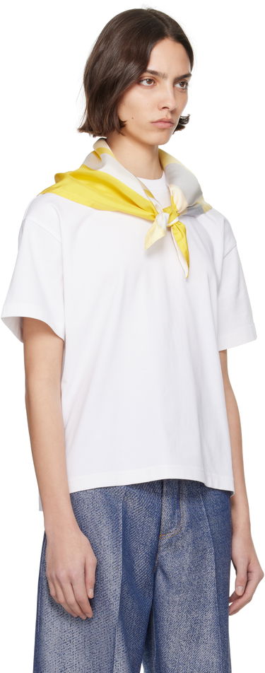 Tričko Bottega Veneta Bottega Veneta Pima Cotton T-Shirt with Scarf Žltá | 825353 V5EO1, 1
