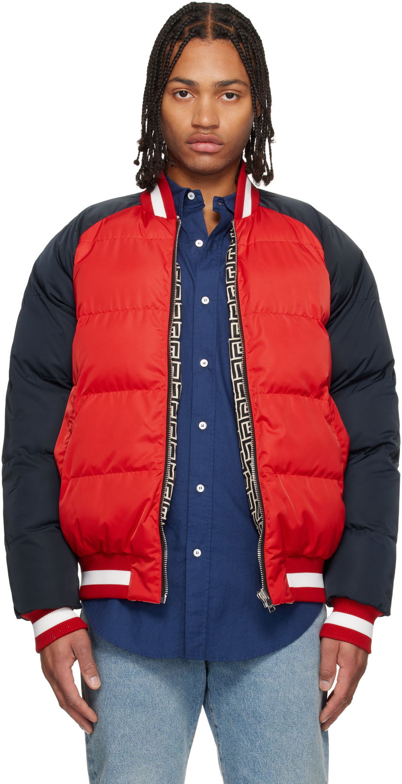 Prešívaná bunda Balmain Balmain Bicolor Reversible Puffer Jacket Rôznofarebný | FH1TP170XL24