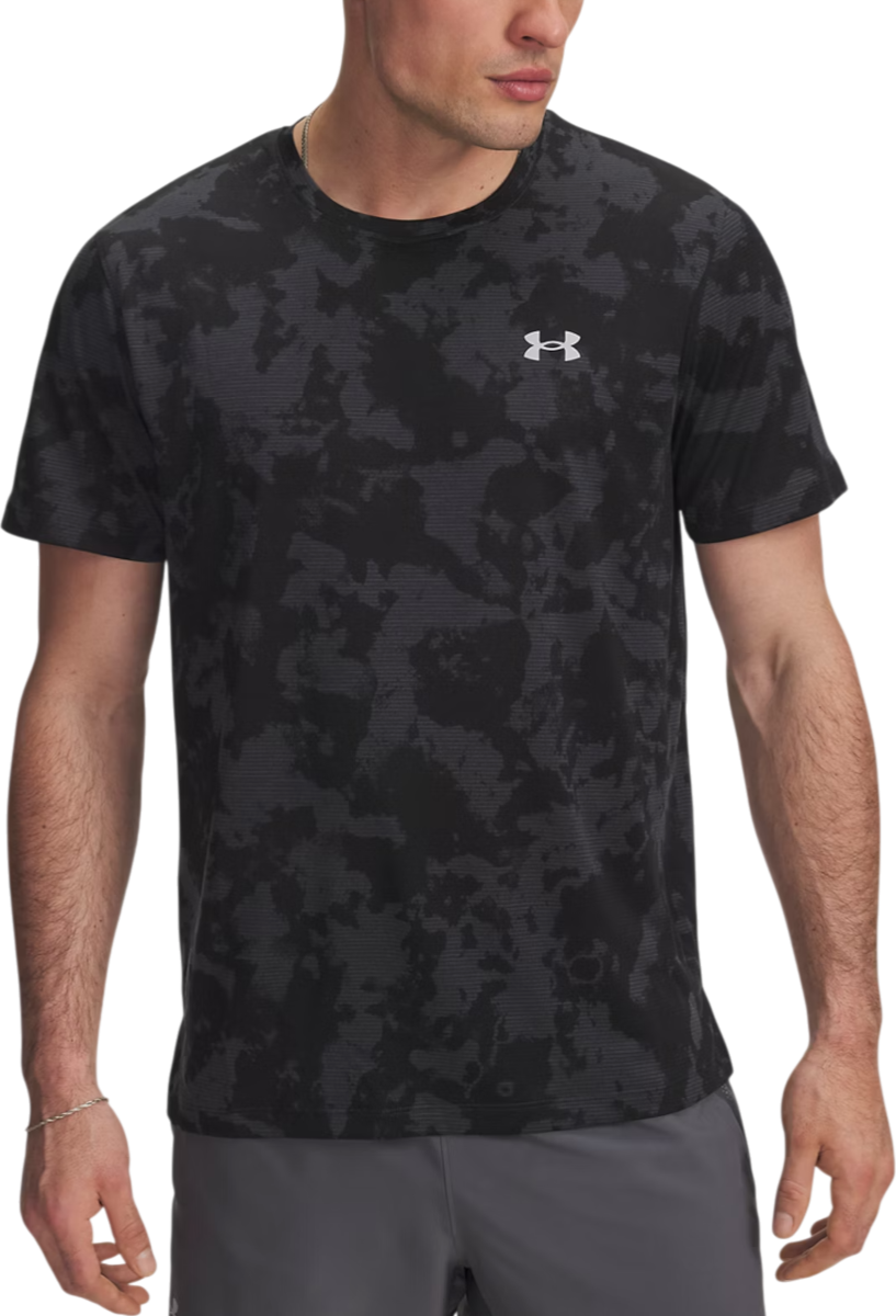 Tričko Under Armour Under Armour UA Launch Printed Short Sleeve T-Shirt Čierna | 6006110-016