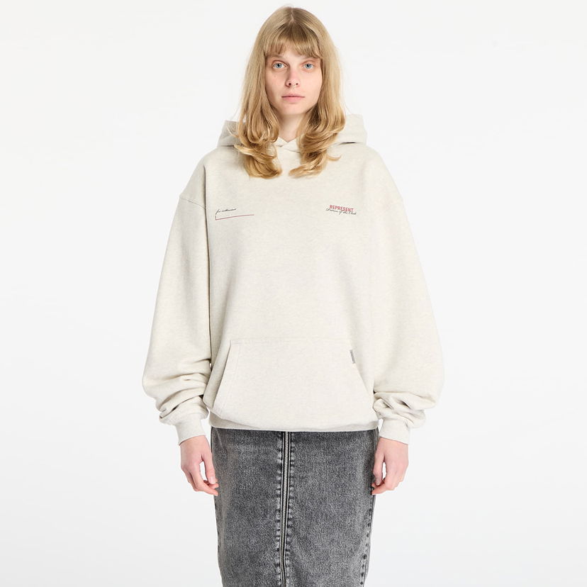 Mikina Represent Clo Patron Of The Club Oversized Pullover Hoodie Béžová | MLM4270-30