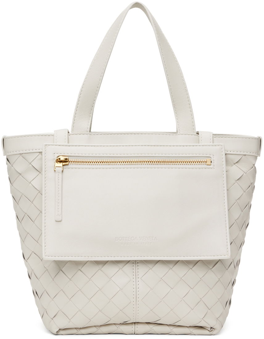 Tote bag Bottega Veneta Small Flip Flap Bag Biela | 754916 VCPP1, 0