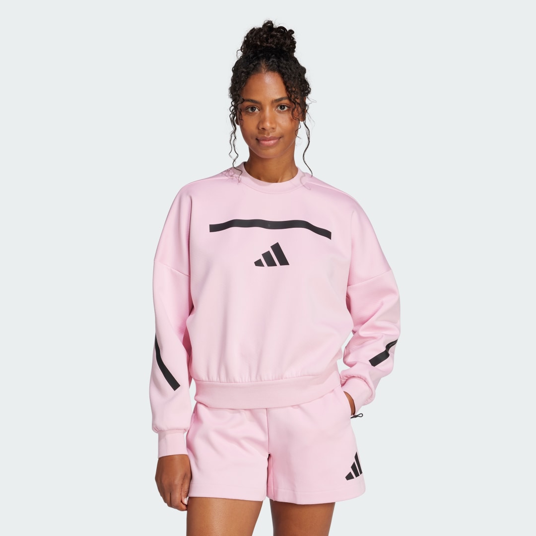 Mikina adidas Performance Z.N.E. Athletic Sweatshirt Ružová | JC5404, 0