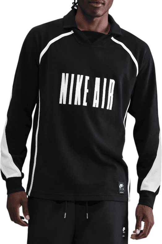 Polo tričko Nike Air Football Long-Sleeved Polo Shirt Čierna | hv1320-010