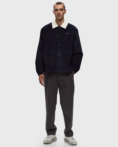 Košeľa ØLÅF Corduroy Coach Jacket Modrá | M180512-NAVY, 1
