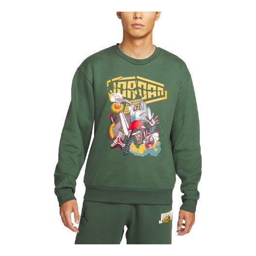 Sveter Jordan Air Jordan DNA Fleece Pullover Zelené | DC9616-333