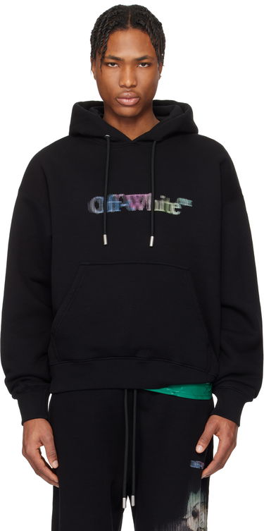 Mikina Off-White Off-White S. Matthew Hoodie Čierna | OMBB085S25FLE00V1084, 0