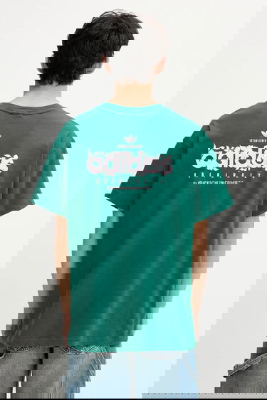 Tričko adidas Originals adidas Originals Florals Logo Graphic T-Shirt Zelené | KE6588, 2