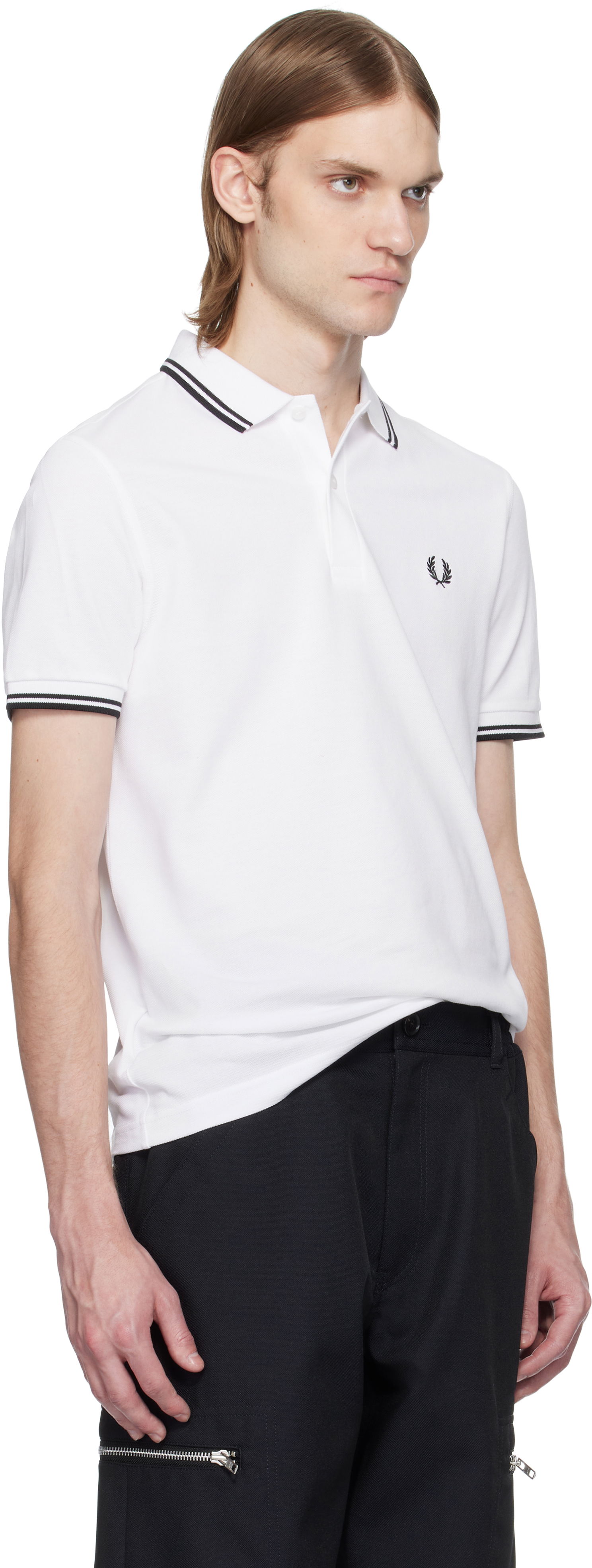 Polo tričko Comme des Garçons Comme des Garçons Shirt Fred Perry Edition 'Strong Will' Polo Biela | FO-T502-051, 1