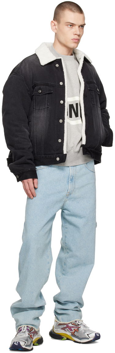 Bunda We11done Oversized Faux-Shearling Jacket Čierna | WD-DJ3-22-378-U-BK, 3