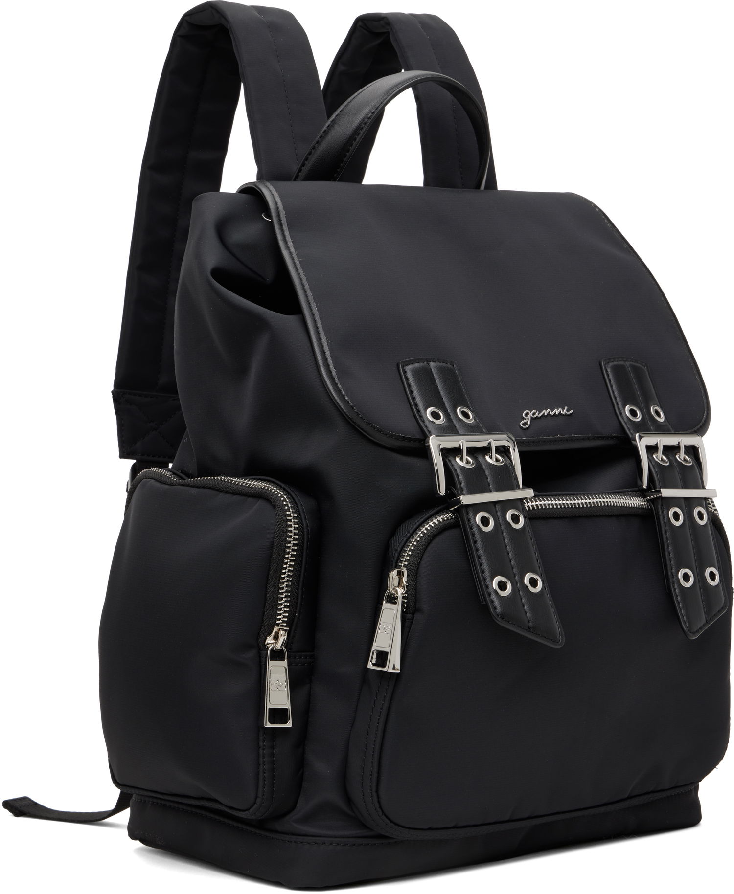 Batoh GANNI GANNI Bucky Nylon Backpack Čierna | A6526, 1