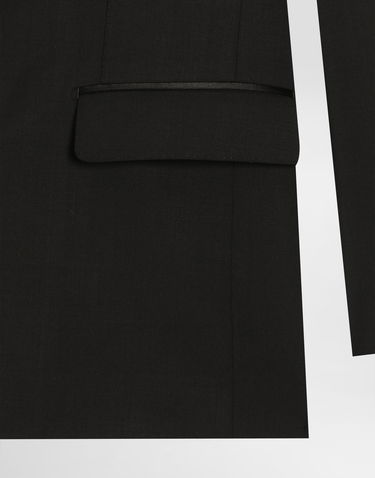 Bunda Dolce & Gabbana Sicilia Single-breasted Wool Jacket Čierna | G2PQ4TFUBGCN0000, 3