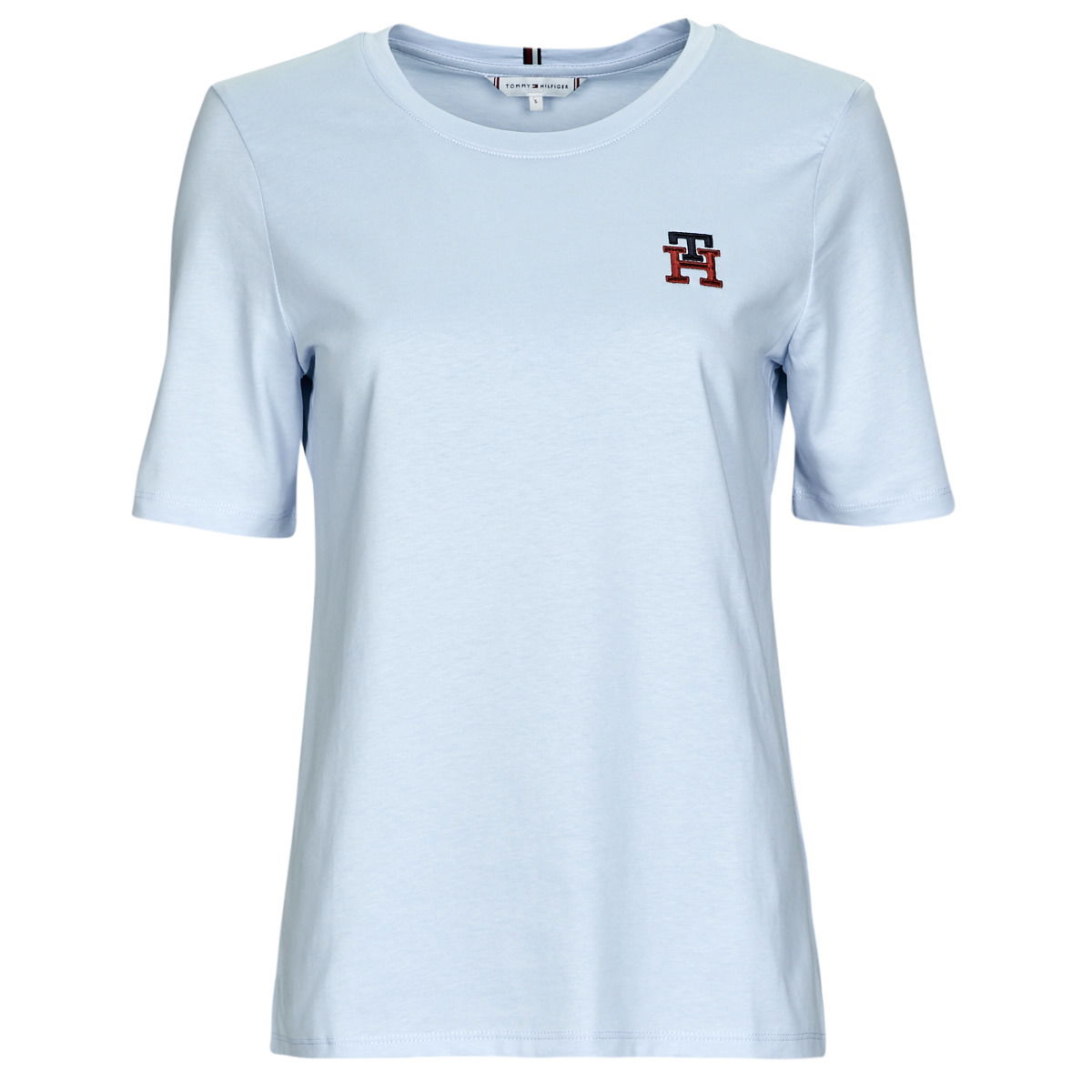 Tričko Tommy Hilfiger T shirt REG MONOGRAM EMB C-NK SS Modrá | WW0WW37433-C1O, 0