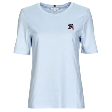 Tričko Tommy Hilfiger T shirt REG MONOGRAM EMB C-NK SS Modrá | WW0WW37433-C1O, 0