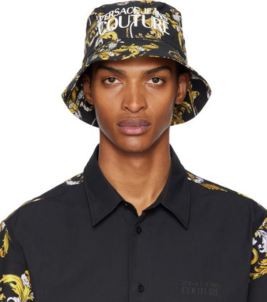 Klobúk Versace Versace Jeans Couture Fisherman Bucket Hat Čierna | E78GAZK06_EZG364, 0