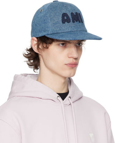 Šiltovka AMI AMI Paris Cotton Patch Trucker Cap Modrá | UCP028.DE0046, 1