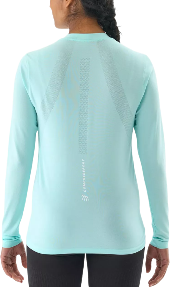 Tričko Compressport Performance Long Sleeve T-Shirt Tyrkysová | atsw4955053l, 1