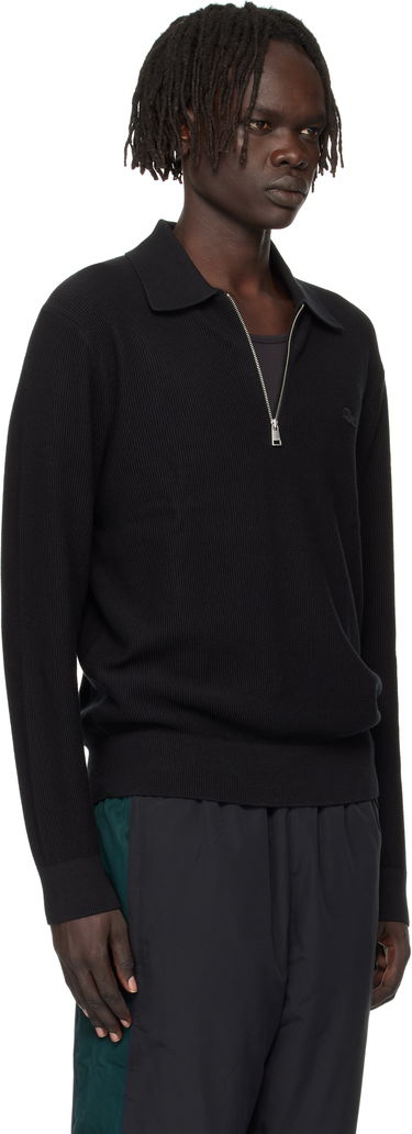Polo tričko Lacoste Lacoste Half-Zip Polo Čierna | AH5187_031, 1