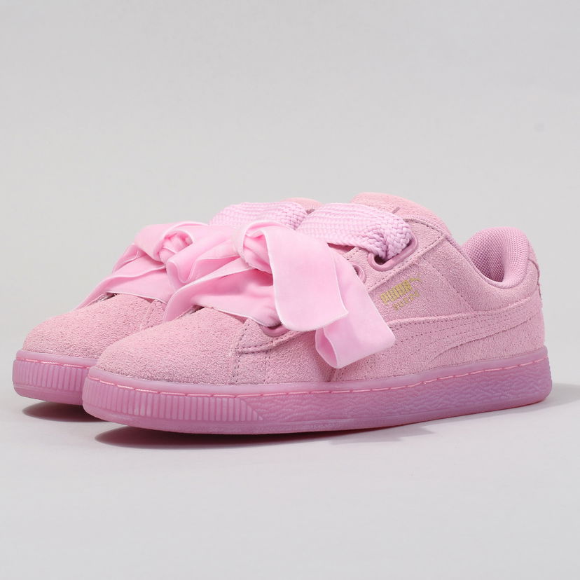 Tenisky a topánky Puma Suede Heart Reset Wn's prism pink - prism pink Ružová | 363229 02