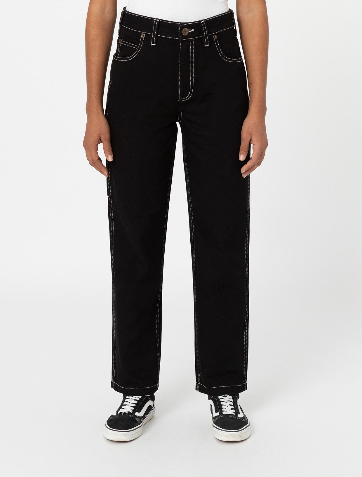 Nohavice Dickies Ellendale Denim Trousers Čierna | 0A4XEK, 0