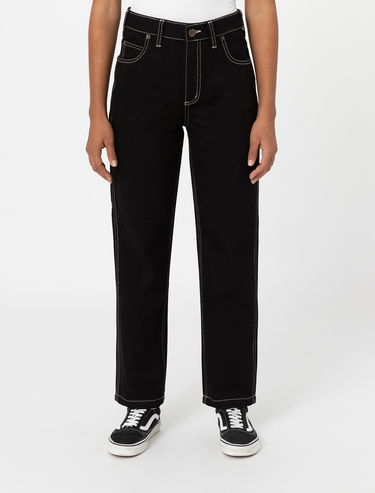 Nohavice Dickies Ellendale Denim Trousers Čierna | 0A4XEK, 0