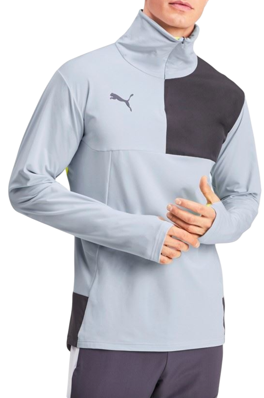 Mikina Puma 1/4 Zip Training Sweatshirt Šedá | 656450-002, 0