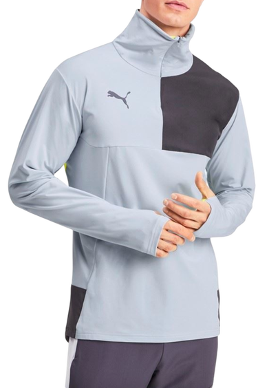 Mikina Puma 1/4 Zip Training Sweatshirt Šedá | 656450-002, 0