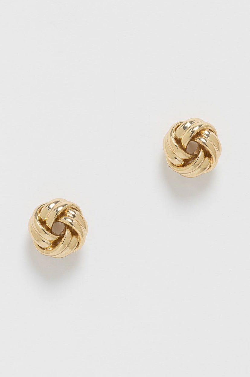 Náušnice Polo by Ralph Lauren Knot Stud Earrings Metalická | 60511515.887