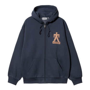 Bunda Carhartt WIP Hooded Built Sweat Jacket Navy | I032469_01_XX, 6