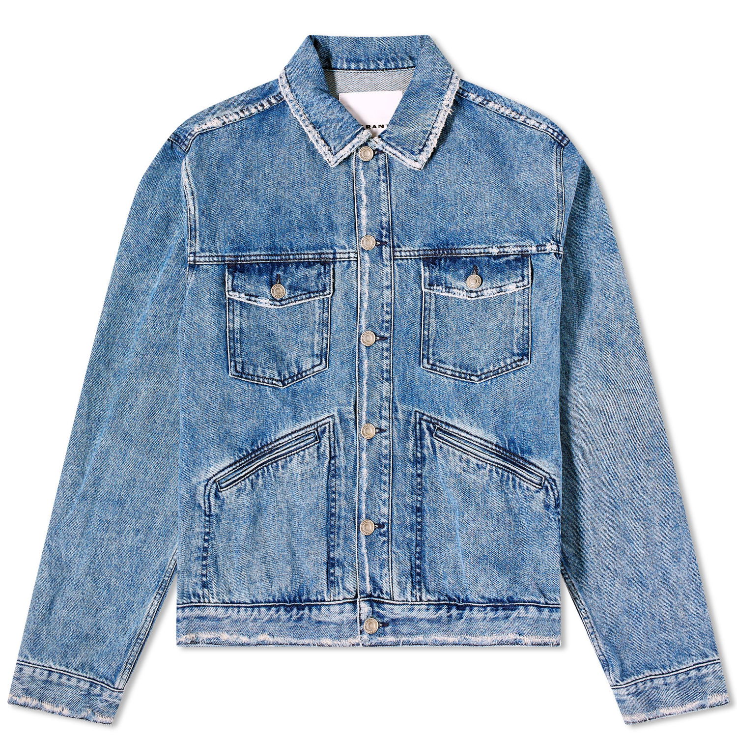 Bunda ISABEL MARANT Jango Back Logo Denim Jacket Modrá | 24PVE0061HA-B1H11H-30BU, 0
