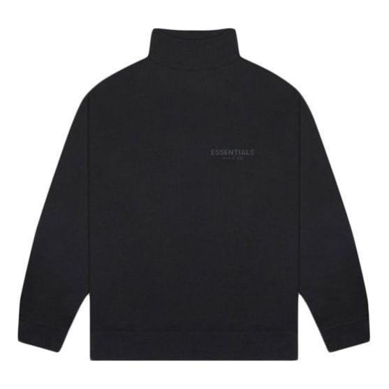 Sveter Fear of God Essentials FW20 Mock Neck Sweatshirt Čierna | FOG-FW20-331