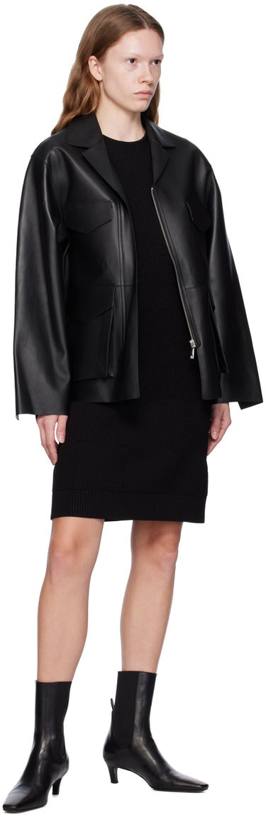 Šaty TOTEME TOTEME Contour Knit Minidress Čierna | 233-5181-334, 3