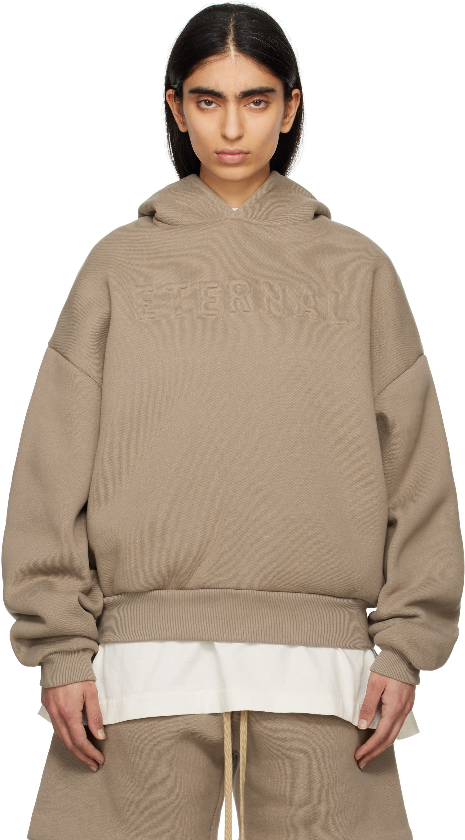 Mikina Fear of God Fear of God 'Eternal' Hoodie Béžová | FGE250-51211FLC, 0