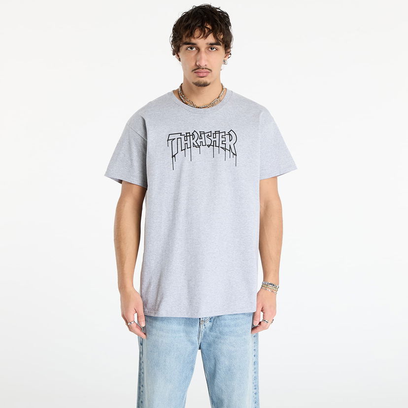 Tričko Thrasher One-liner T-Shirt L Šedá | 145778