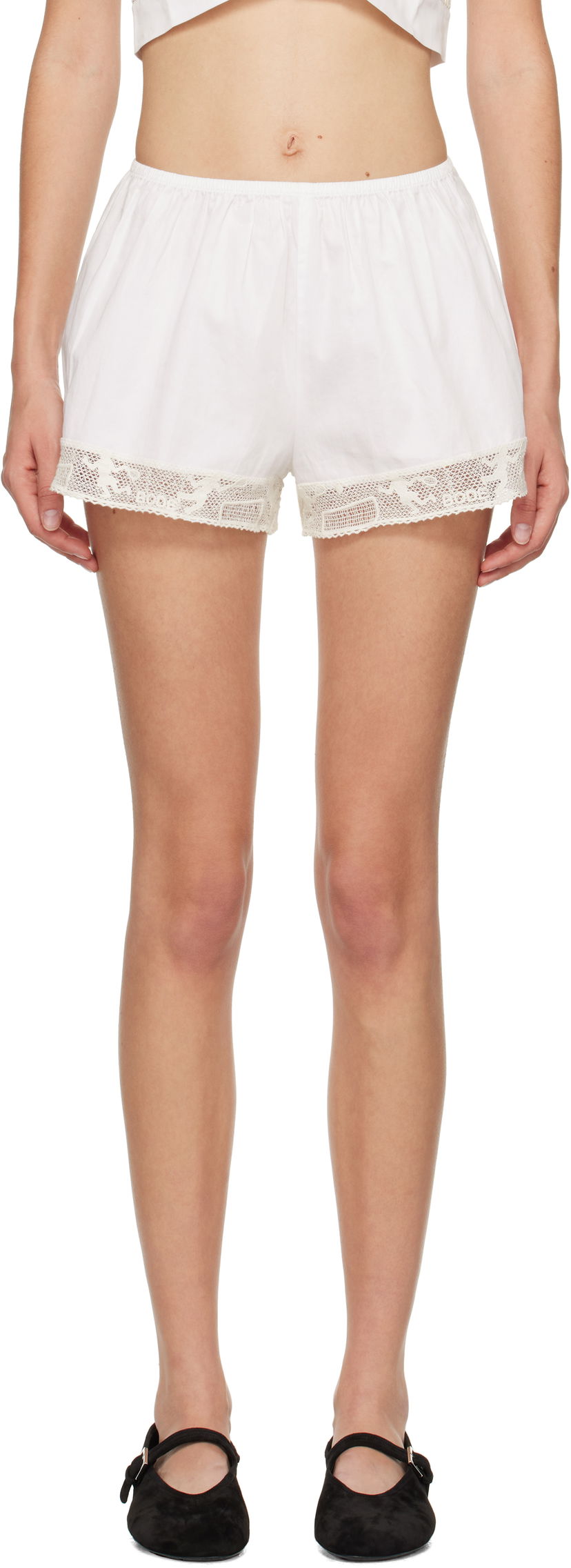 Šortky Bode Tennis Lace Shorts Biela | WRF24BT038