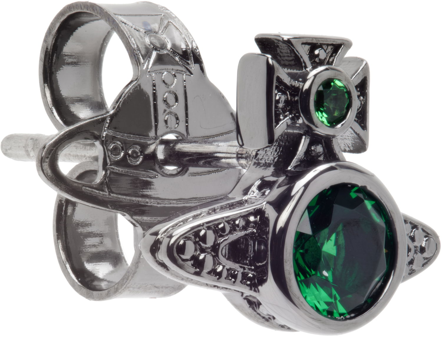 Náušnice Vivienne Westwood London Orb Stud Single Earring Zelené | 62010239-02S139-, 1