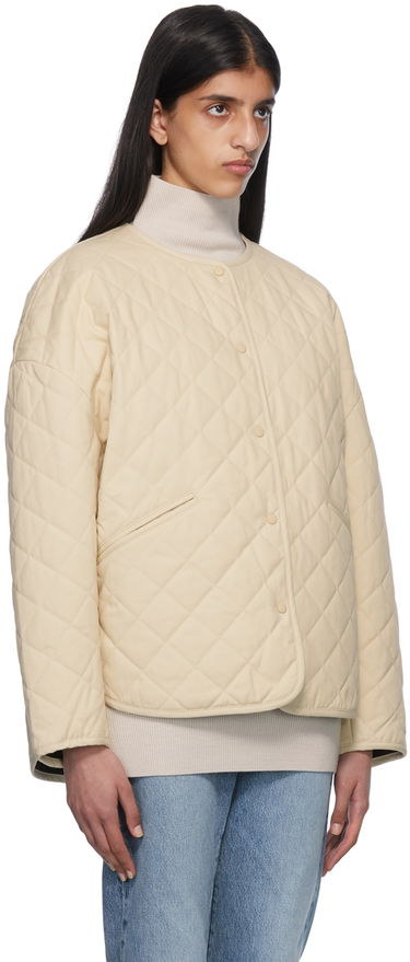 Prešívaná bunda TOTEME TOTEME Exclusive Quilted Jacket Béžová | 223-177-222, 4