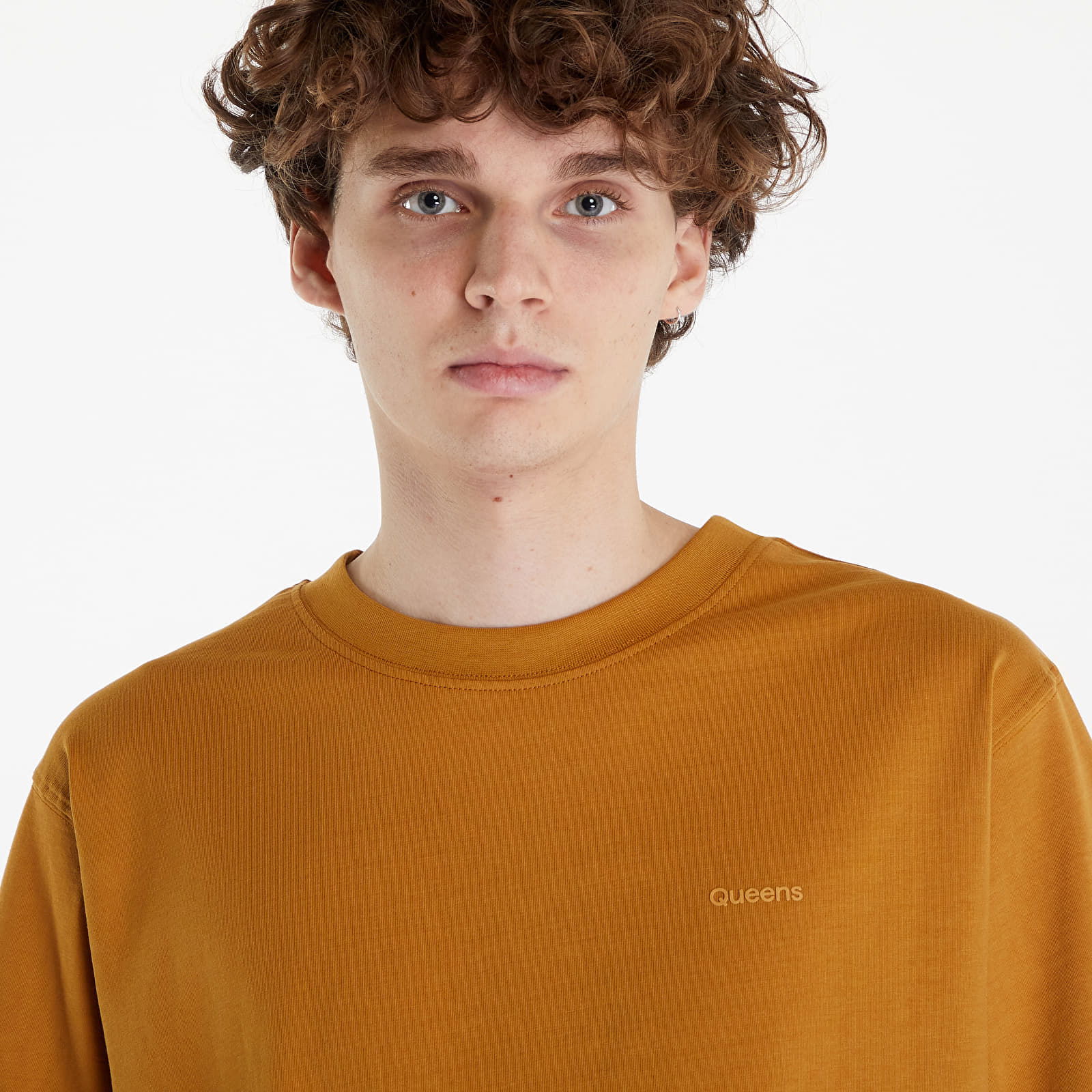 Essential T-Shirt With Tonal Print Brown