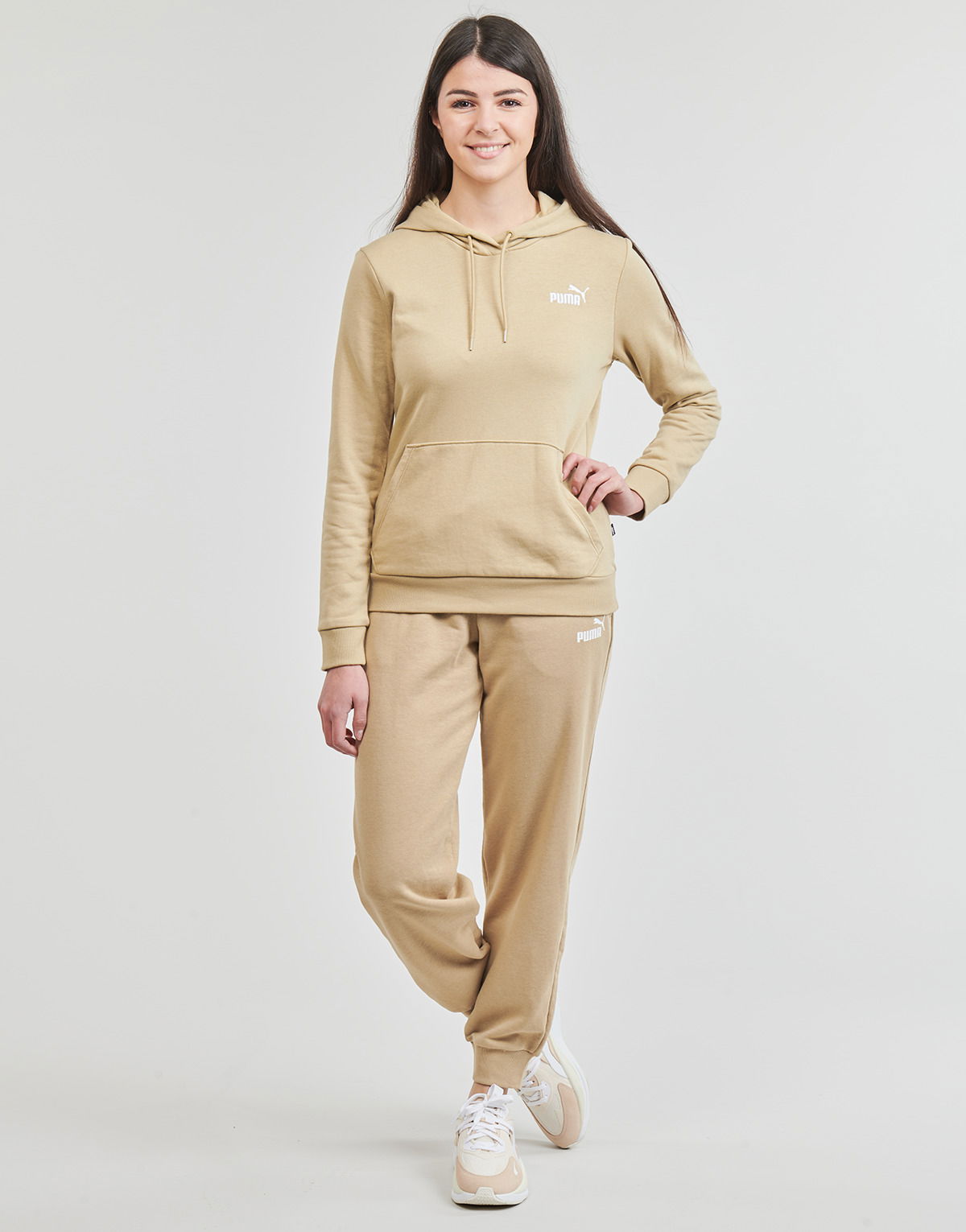 Tepláky Puma Puma ESS+ Small Logo HW Comfort Tracksuit Bottoms Béžová | 678744-83, 1
