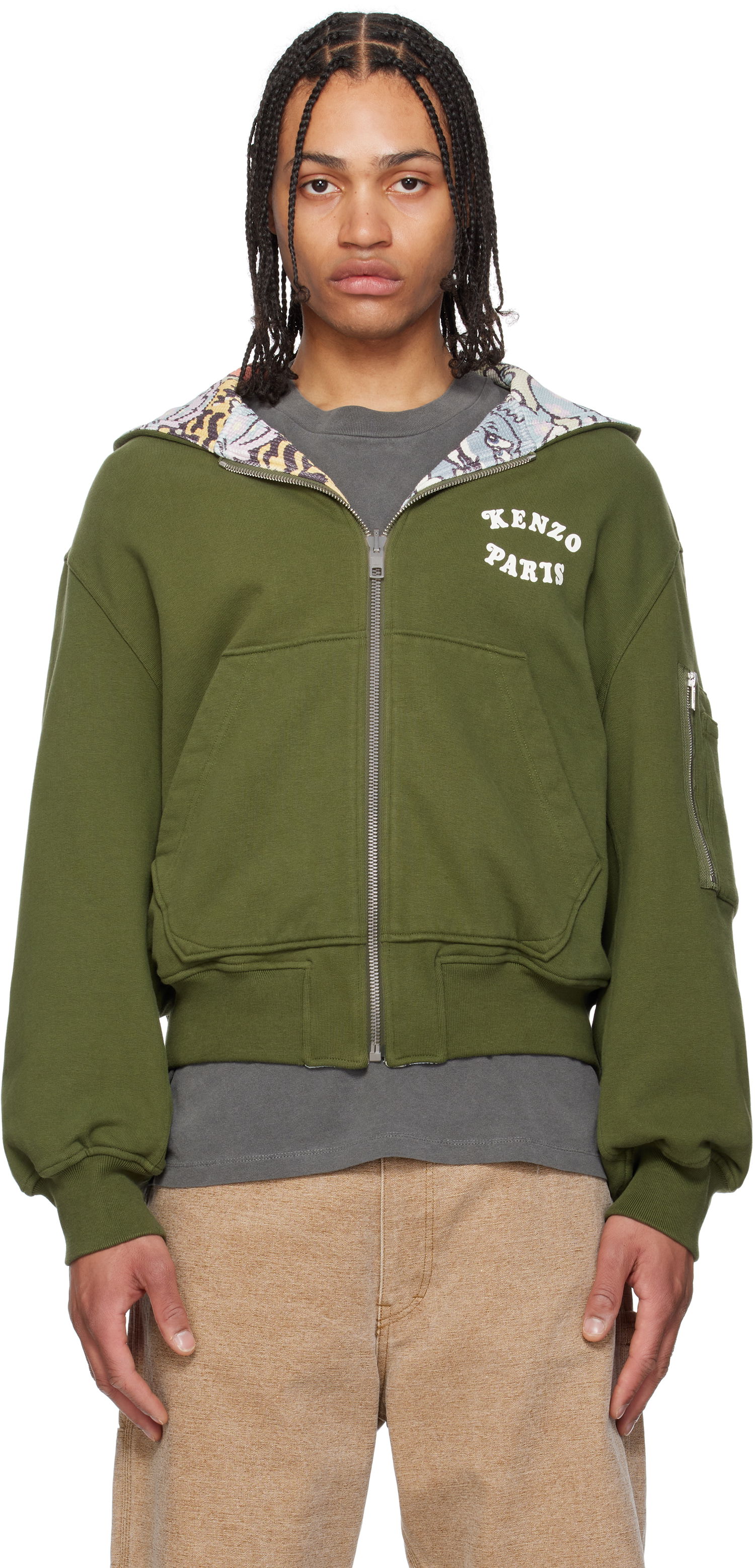 Mikina KENZO Kenzo Paris VERDY Edition Reversible Hoodie Zelené | FF55SW2514MT, 0